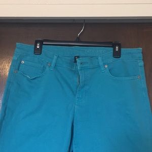 Teal jeans